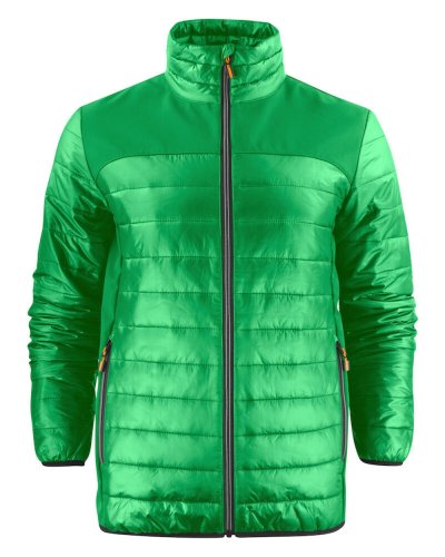 Piumino leggero con inserti in softshell Expedition Verde Neon