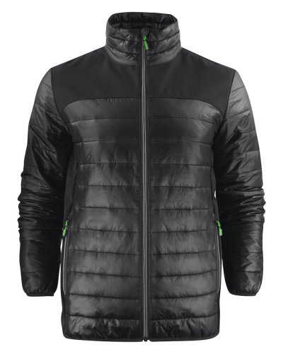 Piumino leggero con inserti in softshell Expedition Nero