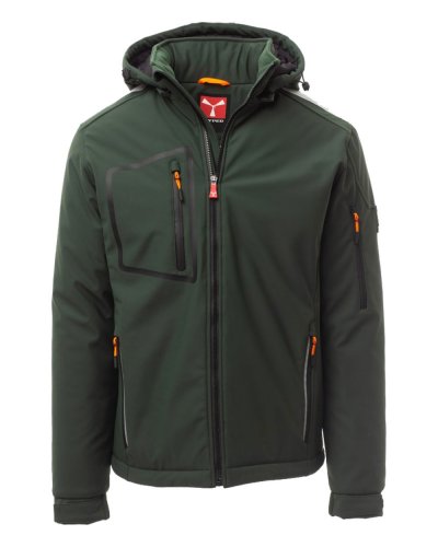 Soft shell 3 strati da uomo stream pad Verde Militare