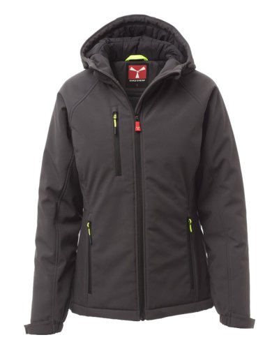 Soft shell 3 strati gale pad lady Antracite/nero