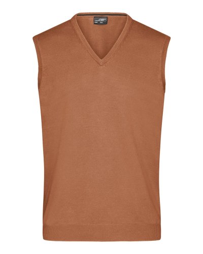 Maglione da uomo con scollo a V Camel