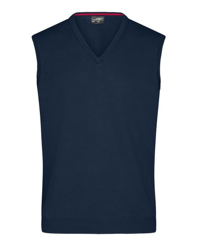 Maglione da uomo con scollo a V Navy
