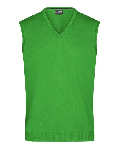 Maglione da uomo con scollo a V Green
