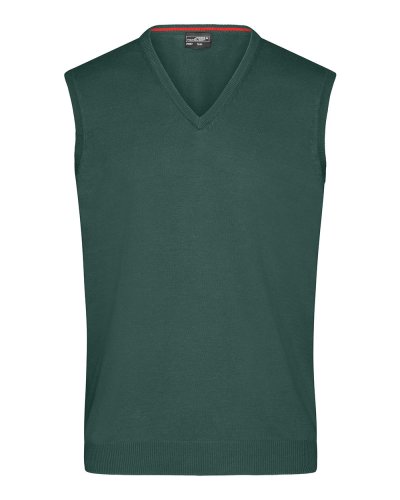 Maglione da uomo con scollo a V Forest Green