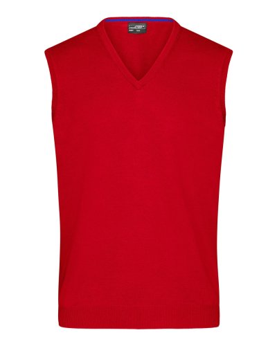 Maglione da uomo con scollo a V Red