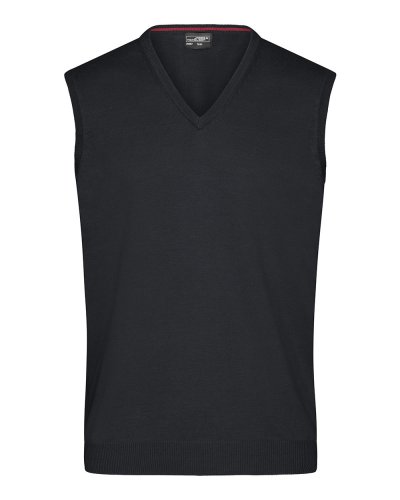 Maglione da uomo con scollo a V Black