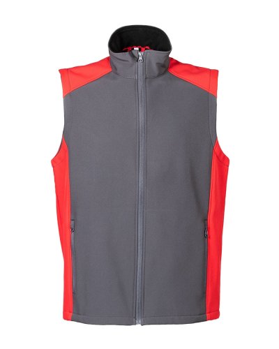 Gilet Campiglio Grey/Red