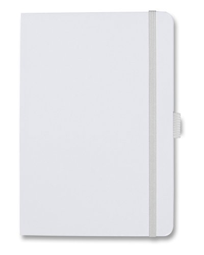 Quaderno con copertina soft con elastico e portapenna A5 NOTYPEN-M Bianco