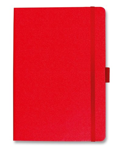 Quaderno con copertina soft con elastico e portapenna A5 NOTYPEN-M Rosso
