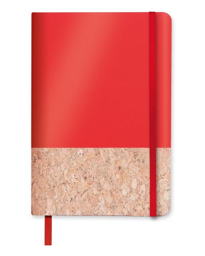 Quaderno con copertina in sughero A5 Noty-Green Rosso