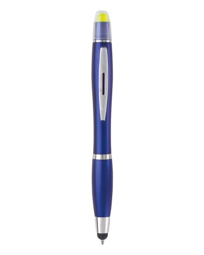 Penna con touch e evidenziatore Marker Blu Navy