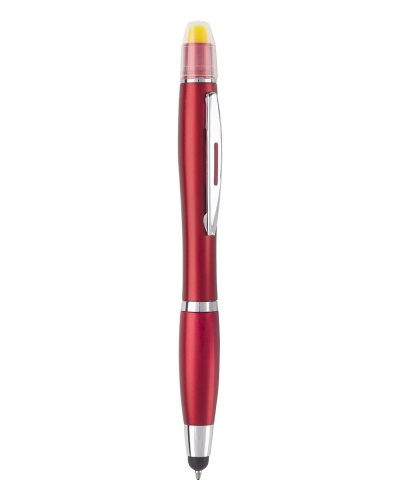 Penna con touch e evidenziatore Marker Rosso