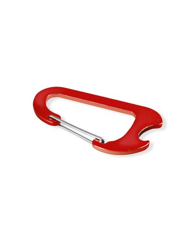 Portachiavi apribottiglie con moschettone ARK Rosso