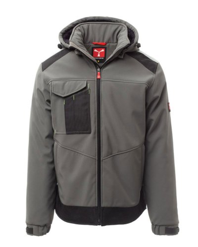 Soft shell 3 strati da uomo Performer Pad Smoke/Nero