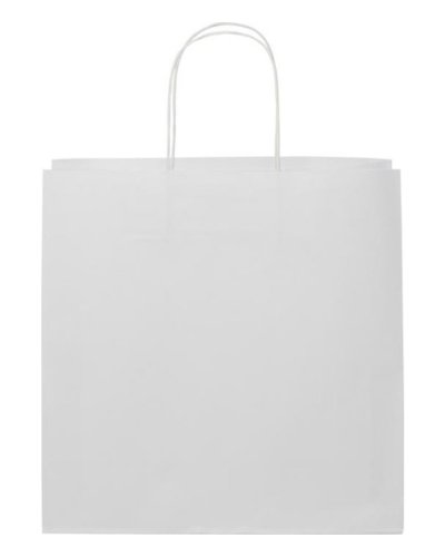 Shopper con manici intrecciati XL Bianco