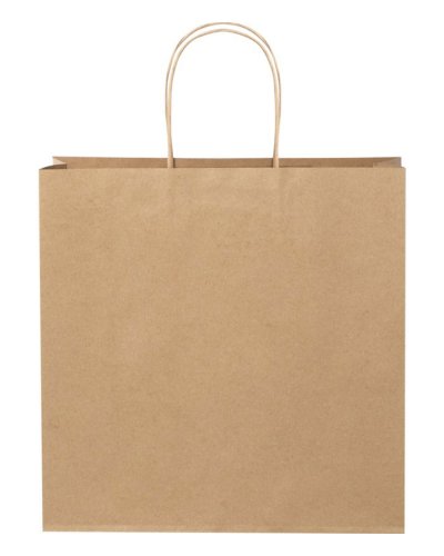 Shopper con manici intrecciati XL Marrone kraft