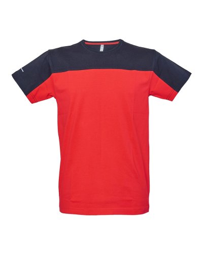 T-shirt manica corta bicolore Oviedo Red / Black