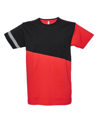 T-shirt manica corta bicolore Maastricht Red / Black