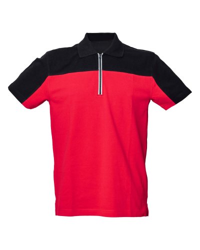 Polo manica corta bicolore Gorizia Red / Black