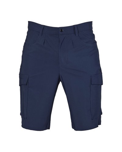 Pantalone corto multistasche elasticizzato Sestri Navy