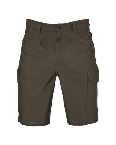 Pantalone corto multistasche elasticizzato Sestri Army Green