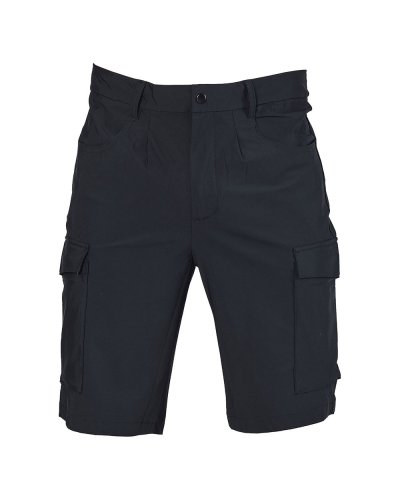Pantalone corto multistasche elasticizzato Sestri Black