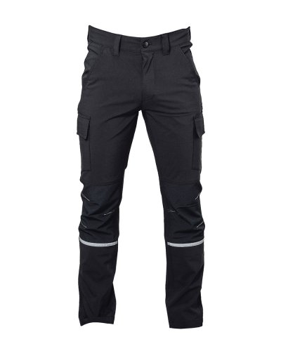 Pantalone in tessuto elasticizzato Helsinki Black