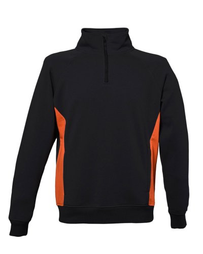 Felpa con collo a lupetto Wisconsin Black / Orange