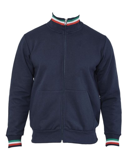 Felpa made in Italy ecologica Roma Navy