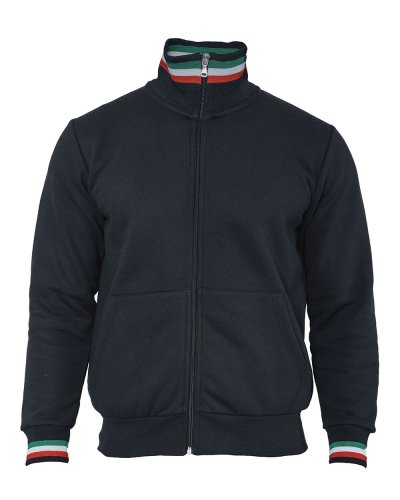 Felpa made in Italy ecologica Roma Black