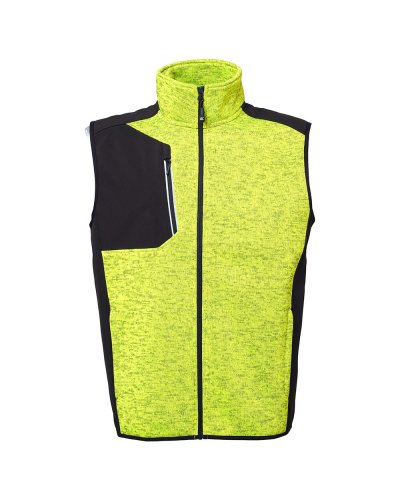 Gilet in tessuto impermeabile e traspirante a 3 strati Treviri Yellow Fluo