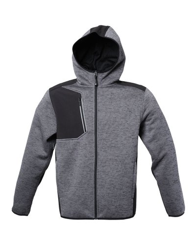 Giubbino in tessuto a 3 strati impermeabile e traspirante Digione Dark grey
