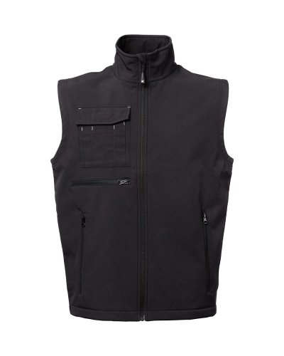 Gilet in soft shell a 3 strati impermeabile e traspirante Zermatt Black