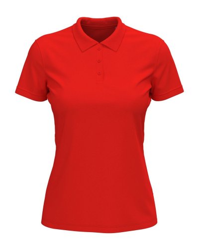 Polo Lux Donna Scarlet Red