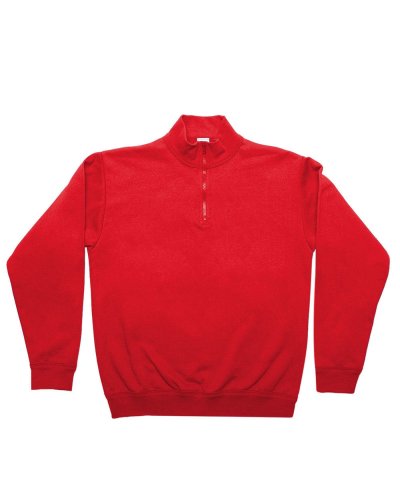 Felpa mezza zip Ranger Red