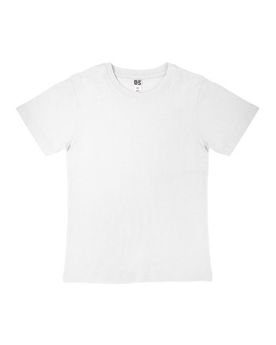 T-shirt manica corta da bambino Moon White