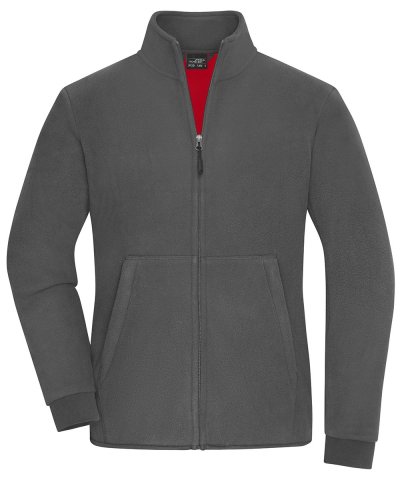 Pile da donna a 2 strati James & Nicholson Carbon/Red