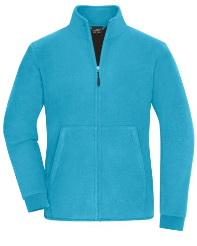 Pile da donna a 2 strati James & Nicholson Turquoise/dark-grey