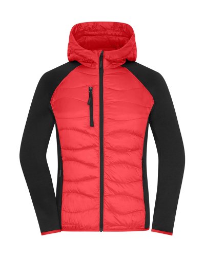 Ladies' Hybrid Jacket Red/Black