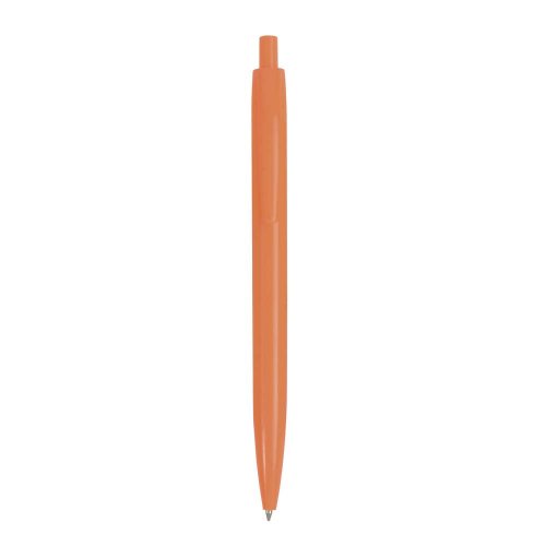 Penna a scatto in plastica colorata Arancio -  Refill Blu