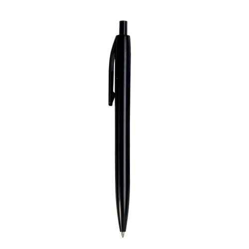 Penna a scatto in plastica colorata Nero - Refill Nero