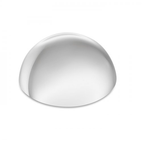 Ovale Portachiavi OVALE in Pelle Marrone con Anello Metallo