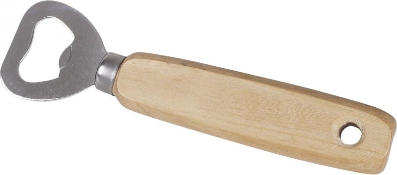Travis Apribottiglie portachiavi legno faggio acciaio inox 420