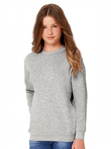 Felpa Kids  con zip, cappuccio, cotone 80%, fit classico