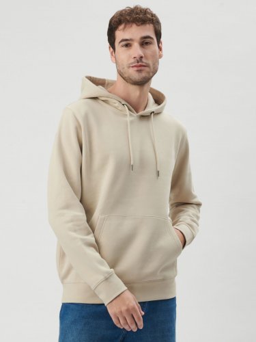 Felpa Pepper unisex doppio strato cotone bio, cappuccio, no label