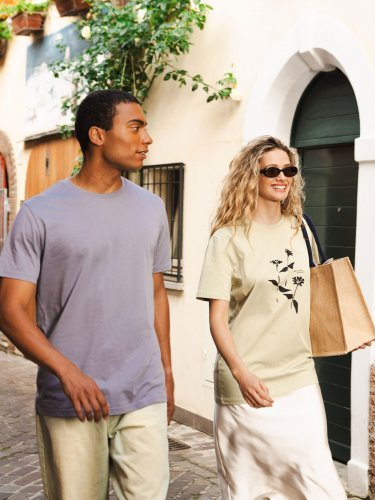 T-shirt genderless  girocollo cotone bio