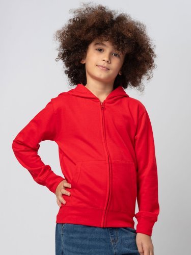 Felpa Berry Kids con cappuccio bambino, french terry, 300g/m²