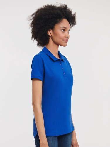 Polo Donna Slim Tailored Stretch, Cotone ed Elastan