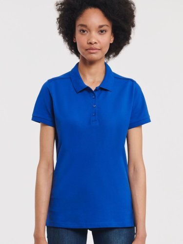 Polo Donna Slim Tailored Stretch, Cotone ed Elastan