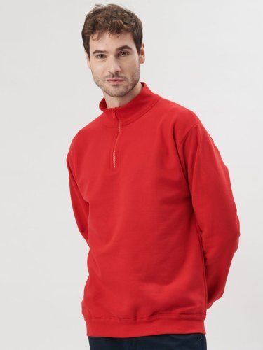 Sweatshirt Ranger demi-zip pour homme, coton recyclé, fabriqué en Ital